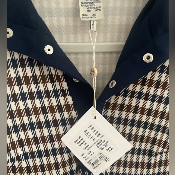 BAUM UND PFERDGARTEN
Houndstooth Print Knee-Length Dress - Picture 9 of 12